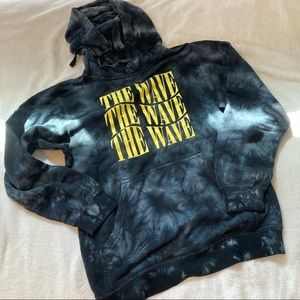 NWT The Wave Black Tie Dye Sweatshirt, S